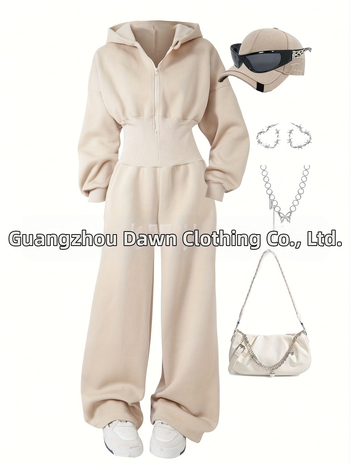 Γυναικείος πλεκτός σετ δύο κομματιών | μακρύ μανίκι, μακριά παντελόνια, ανάμειξη βαμβακιού-πολυεστέρα με ελαστάν, εκτύπωση θερμομεταφοράς, άνοιξη 2025, ευρωπαϊκό και αμερικάνικο στυλ