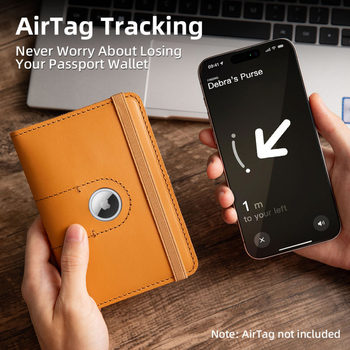 Κάλυμμα Διαβατηρίου και Θήκη Εγγράφων, Γνήσιο Δέρμα, Πορτοφόλι με 1 Πτύχωση, Αντι-Κλοπή, Vapanda Ρετρό Ευρωπαϊκό Στυλ