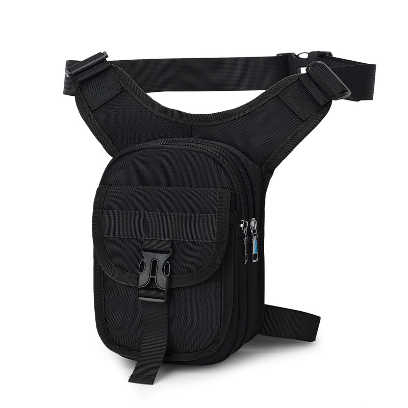 Motociklo kelionėms kojos maišelis su crossbody dizainu, gatvės mados stilius, poliesterio medžiaga, 2025 m. pavasario leidimas, laisvalaikio kelionėms