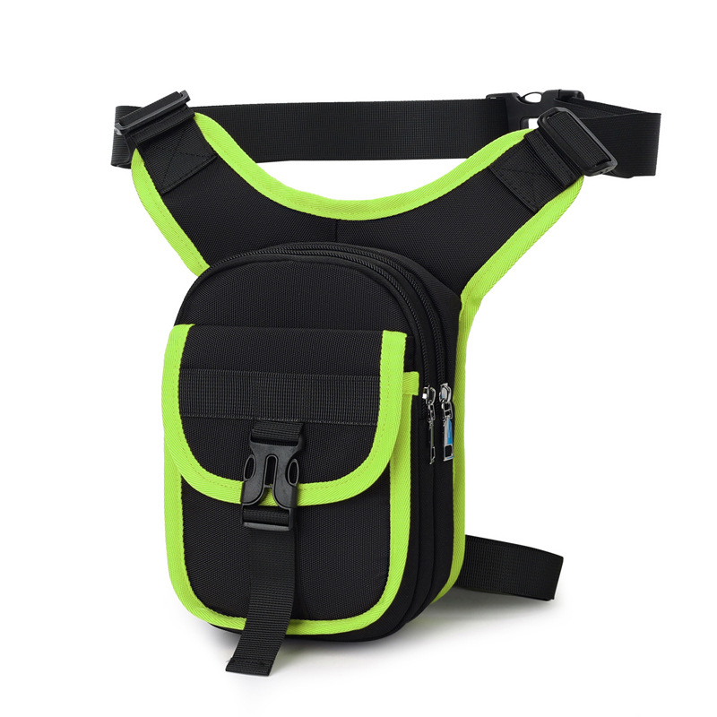 Motociklo kelionėms kojos maišelis su crossbody dizainu, gatvės mados stilius, poliesterio medžiaga, 2025 m. pavasario leidimas, laisvalaikio kelionėms