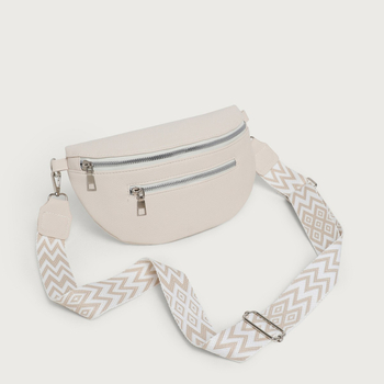 Crossbody τσάντα από PU, στυλ Dumpling Bag, φερμουάρ, θήκη για κινητό, ορθογώνιο σχήμα