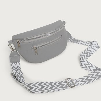 Crossbody τσάντα από PU, στυλ Dumpling Bag, φερμουάρ, θήκη για κινητό, ορθογώνιο σχήμα
