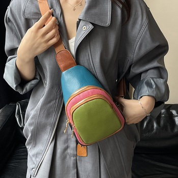 Γυναικεία Τσάντα Γνήσιου Δέρματος Crossbody - Underarm Στυλ, Κάθετη Τετράγωνη Μορφή, Φερμουάρ (Υλικό: Γνήσιο Δέρμα; Τύπος Δέρματος: Κορυφαίο Δέρμα Αγελάδας; Στυλ Τσάντας: Underarm; Μορφή: Κάθετη Τετράγωνη; Κλείσιμο: Φερμουάρ)