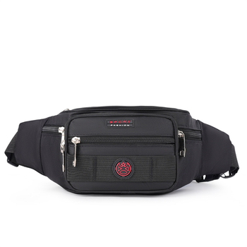 Ανδρική τσάντα μέσης από Οξφόρντ ύφασμα, στυλ αναψυχής για ταξίδια, λειτουργία επέκτασης, πολυεστερική επένδυση