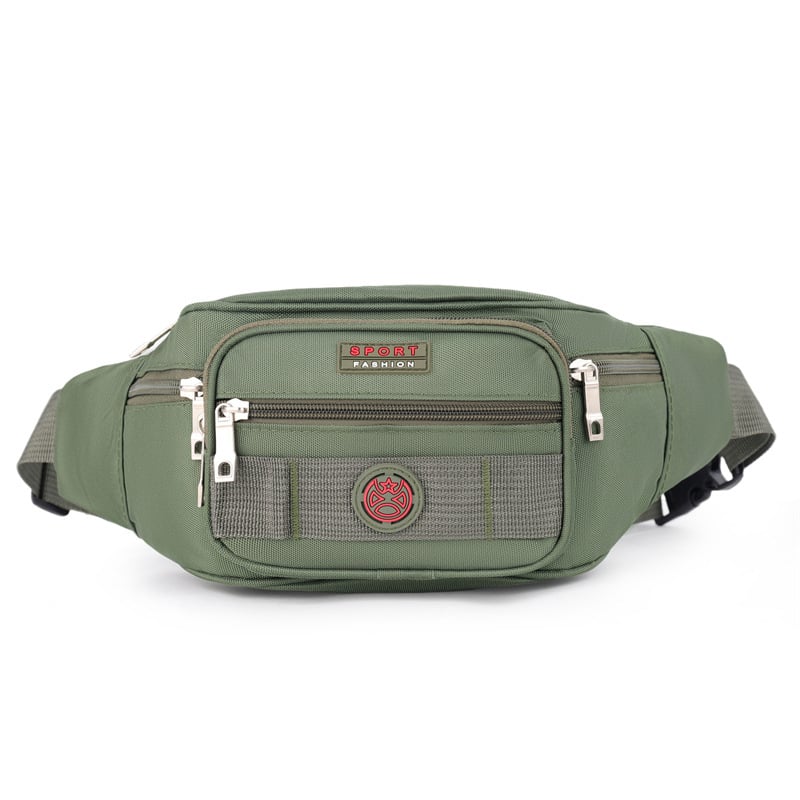 Ανδρική τσάντα μέσης από Οξφόρντ ύφασμα, στυλ αναψυχής για ταξίδια, λειτουργία επέκτασης, πολυεστερική επένδυση