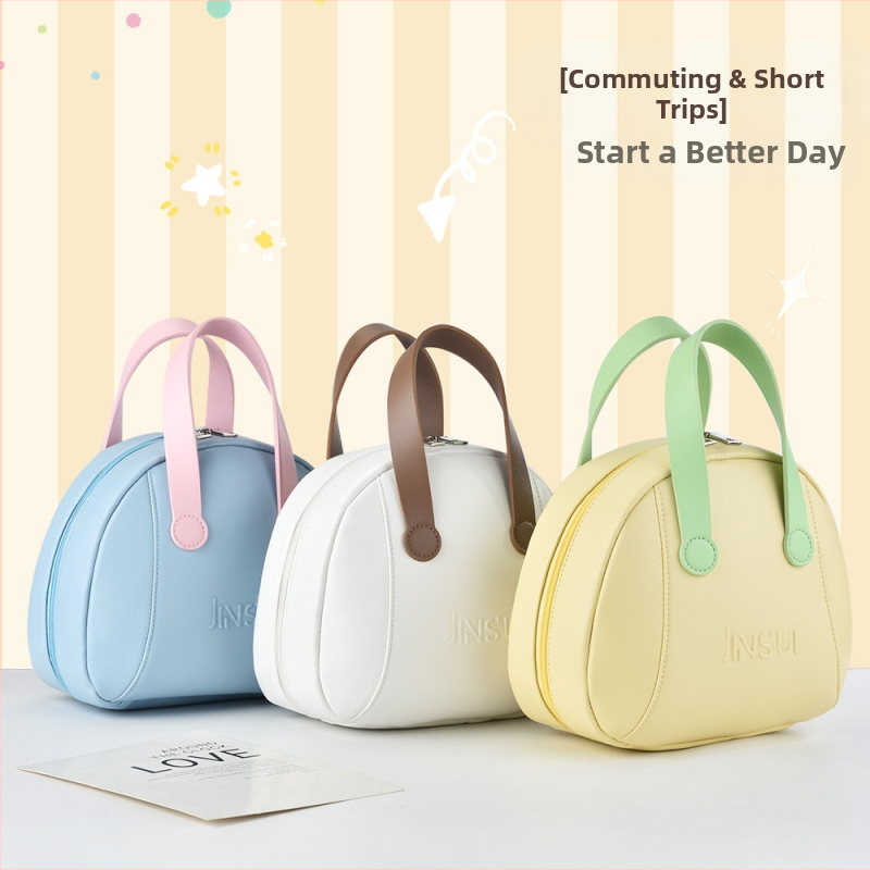 Cestovná taška na make-up z PU, kuboidný tvar, s priehradkami pre kozmetiku