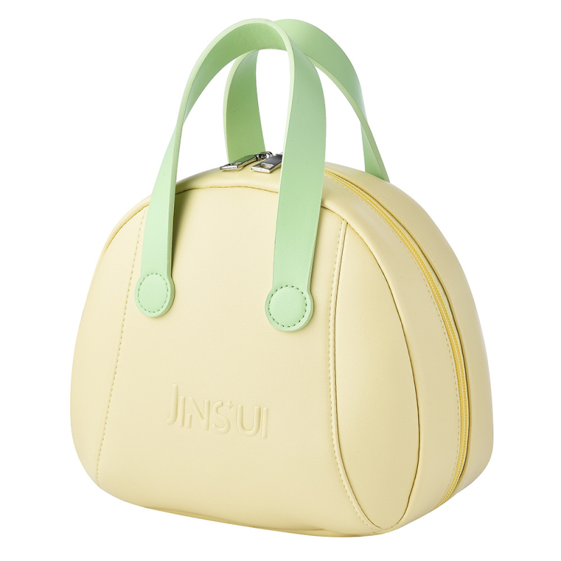 PU medžiagos kosmetinė kubo formos kelioninė kosmetikos dėžutė su atskiromis dalimis