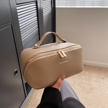 Somas kosmētikas somiņš ar spilvena dizainu, lielas ietilpības, PU materiāls, ultra viegls, sievietēm