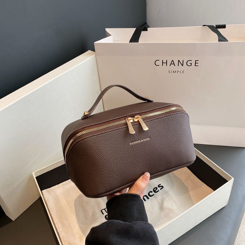 Somas kosmētikas somiņš ar spilvena dizainu, lielas ietilpības, PU materiāls, ultra viegls, sievietēm