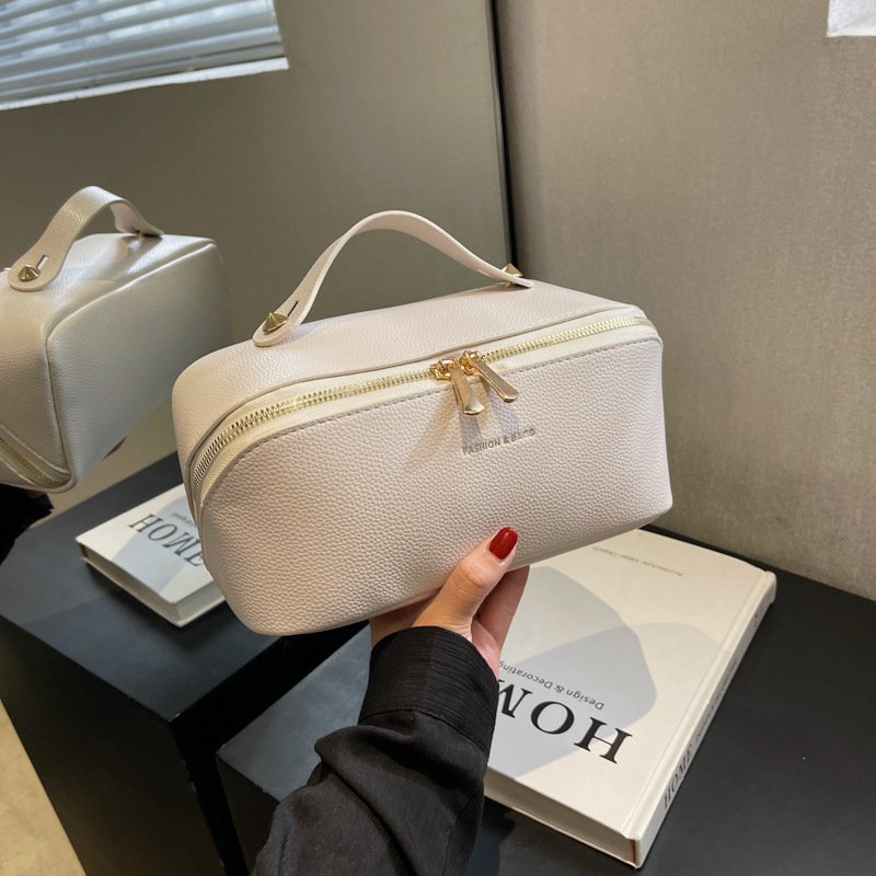 Somas kosmētikas somiņš ar spilvena dizainu, lielas ietilpības, PU materiāls, ultra viegls, sievietēm