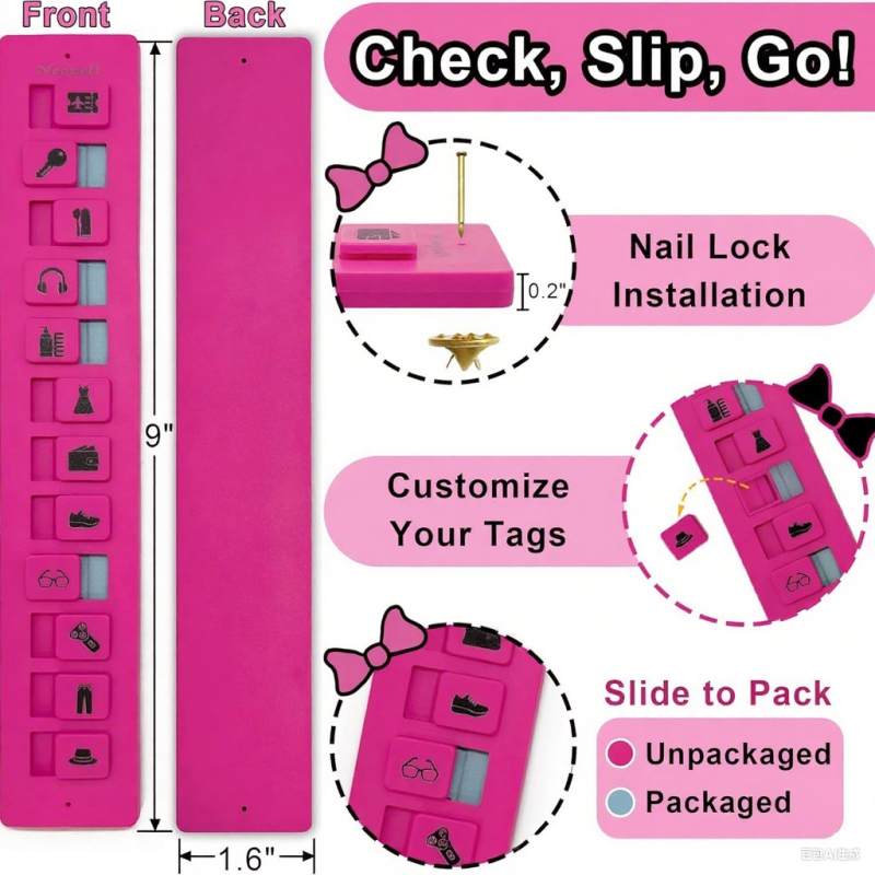 Πλαστική Κάρτα Υπενθύμισης Πακεταρίσματος, απλός και μοντέρνος σχεδιασμός, κοπτό σχέδιο, δυνατότητα προσαρμογής