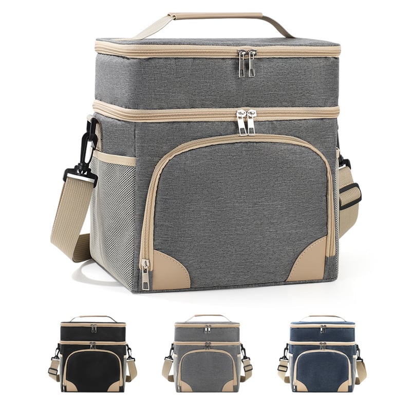 Διπλομονωμένη τσάντα για μεσημεριανό γεύμα, φορητή και αναδιπλούμενη, κλασικό μοντέλο TG65 (Υλικό: Oxford Cloth • Λειτουργία: Φορητό, Αναδιπλούμενο • Κατηγορία: Ice Pack, Τσάντα Πικνίκ • Στυλ: Σύγχρονο Μινιμαλιστικό)