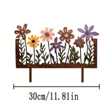 Σιδερένιο κηπουρικό κοντάρι για λουλούδια με γεωμετρικό σχήμα, αμερικανικού στυλ