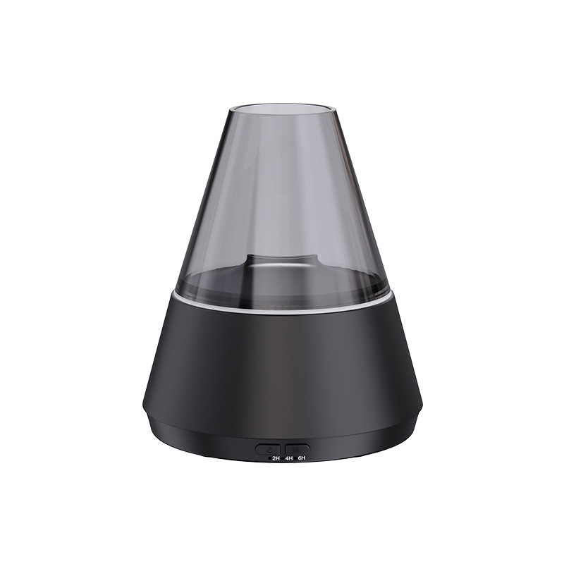 2-σε-1 Διαχύτης Αιθέριων Ελαίων και Υγραντήρας με Λεπτό Ψεκασμό Ατμοποίησης και Φλόγα LED για Επιτραπέζια Ατμόσφαιρα