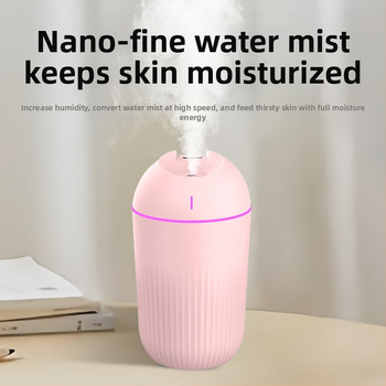 Υγραντήρας X5, USB τροφοδοσία, δεξαμενή 0,5 λ, 1 έξοδος ομίχλης, φωτισμός περιβάλλοντος