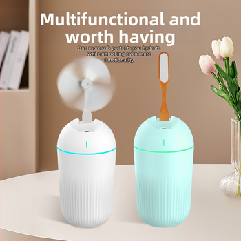 Υγραντήρας X5, USB τροφοδοσία, δεξαμενή 0,5 λ, 1 έξοδος ομίχλης, φωτισμός περιβάλλοντος