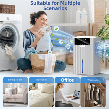 Αφυγραντήρας οικιακής χρήσης, κατάλληλος για 10–20 τ.μ., δεξαμενή 1.0–2.5 L, έως 450 ml/ώρα, 25 W, 100–240 V