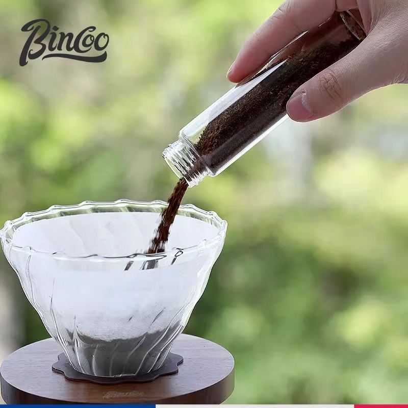 Stikla kafijas pupiņu burka ar noslēgšanu — caurspīdīgs pārnēsājams uzglabāšanas trauks ar vienvirziena ventilāciju