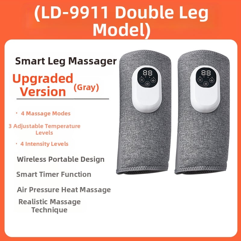 Kāju masāžas ierīce ar infrasarkano gaismu un gaisa masāžu — spriegums 5V, jauda 7.5W, apkures temperatūra 40–50°C, temperatūras diapazons 35–45°C