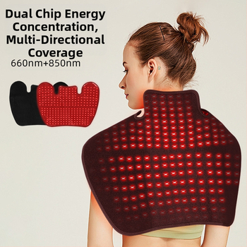 Ζώνη θεραπείας ώμου-λαιμού με υπέρυθρη και κόκκινο φως, φορητή συσκευή οικιακής χρήσης, χωρίς ενσωματωμένη μπαταρία, IPX0