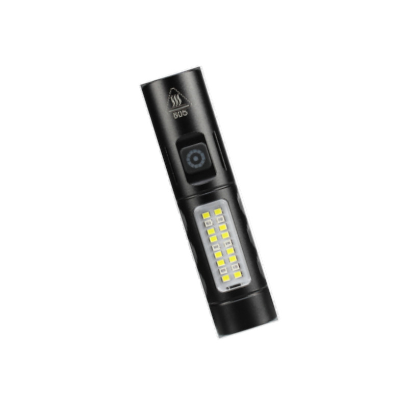 Portatīvais LED lukturis (alumīnija sakausējums; akumulators 1200 mAh; jauda 20 W; LED gaismas avots; diapazons 200–500 m)