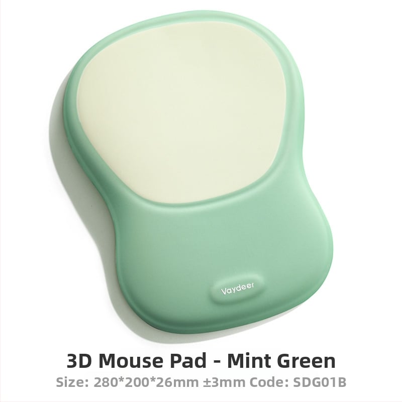 Atmiņas putu plaukstas balsts 3D pele paliktnim – Crystal Wrist Rest, darbvirsmas paliktnis, pretslīdēšana, OEM apstrāde