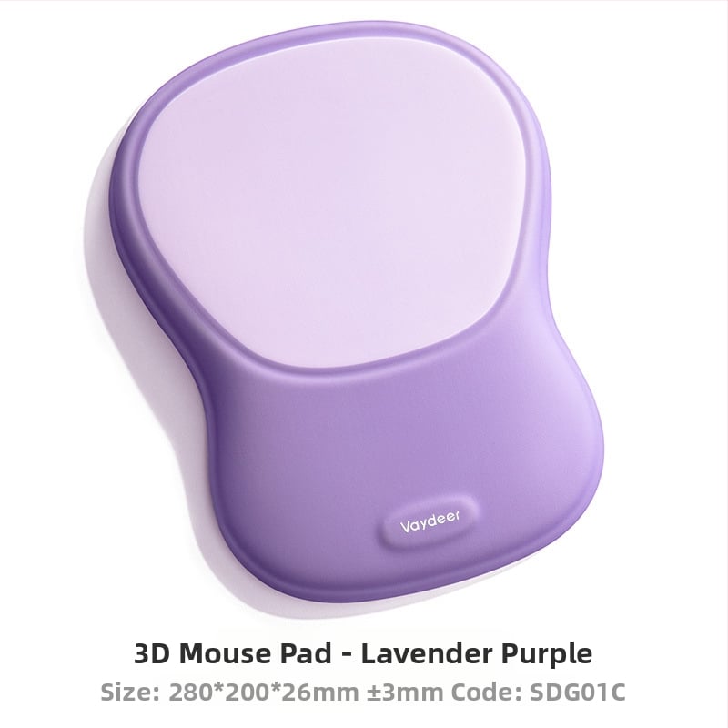 Atmiņas putu plaukstas balsts 3D pele paliktnim – Crystal Wrist Rest, darbvirsmas paliktnis, pretslīdēšana, OEM apstrāde