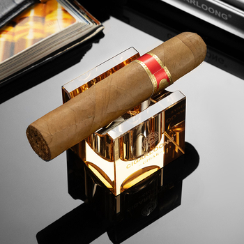 Stikla cigāru turētājs, pelnu trauks un statīvs – kompakts, pārnēsājams, vertikāls CL-25EX2