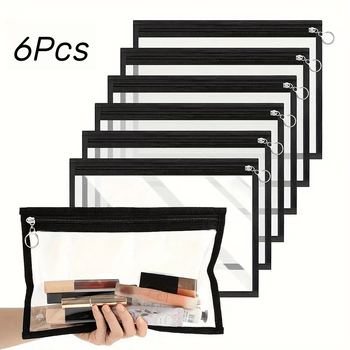 Pasių ir dokumentų laikiklis – skaidrus vandeniui atsparus PVC dėklas, rankinės stiliaus, daugiafunkcis kelionėms