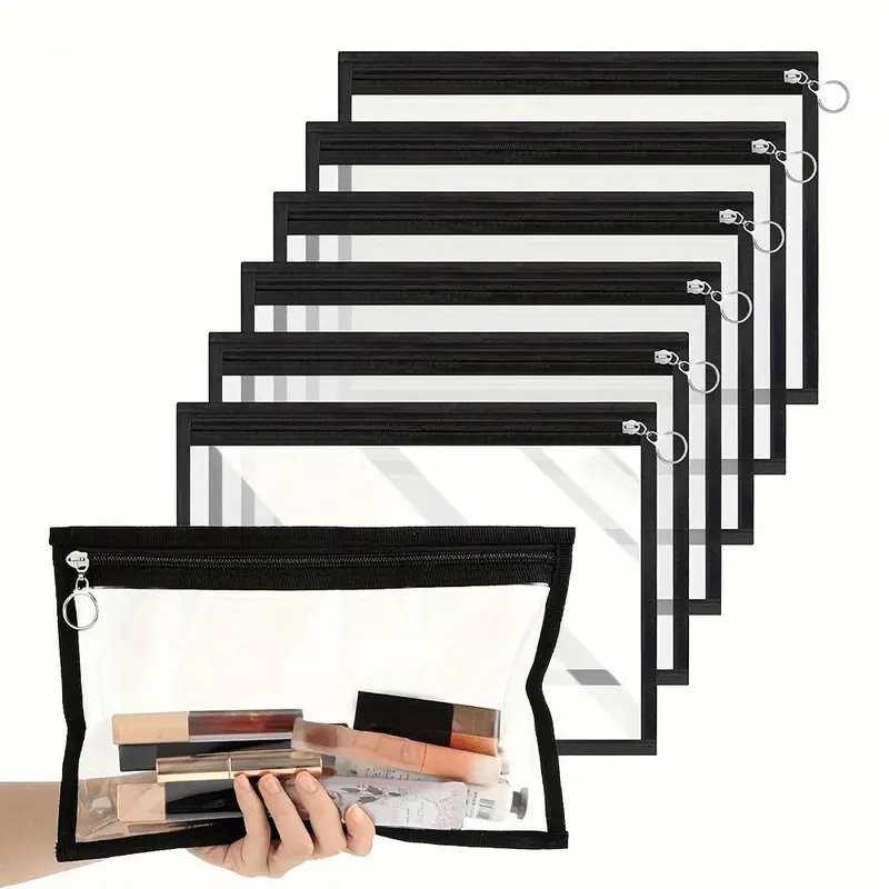 Pasių ir dokumentų laikiklis – skaidrus vandeniui atsparus PVC dėklas, rankinės stiliaus, daugiafunkcis kelionėms