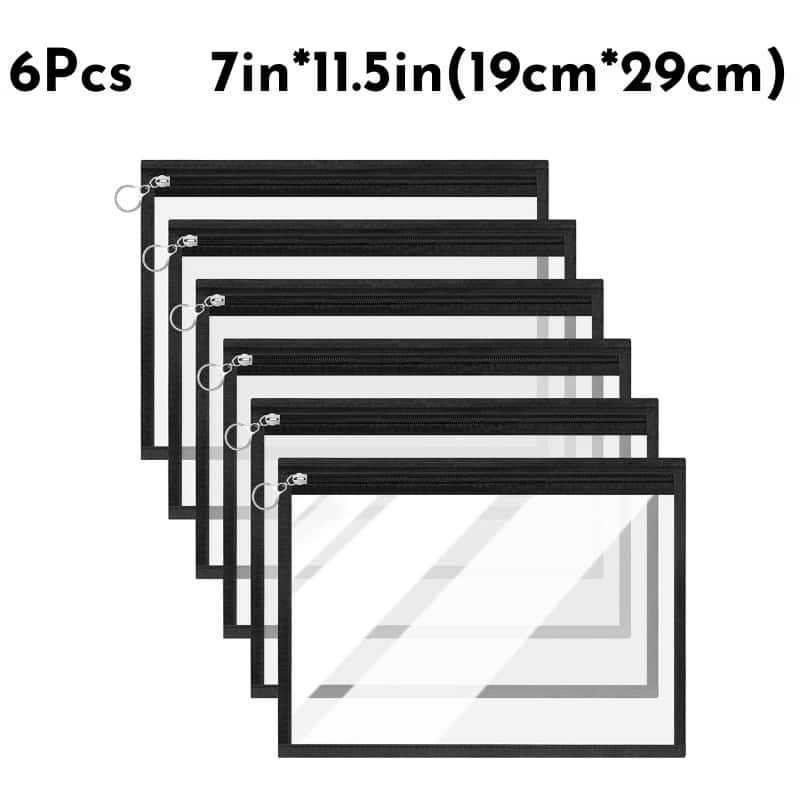 Pasių ir dokumentų laikiklis – skaidrus vandeniui atsparus PVC dėklas, rankinės stiliaus, daugiafunkcis kelionėms