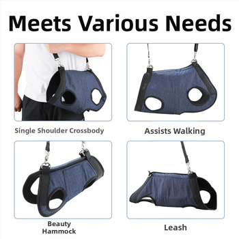 Mājdzīvnieku soma pastaigām – Materiāls: Sandwich Mesh + Denim; Preces kods: 10184; Kategorija: Mājas dzīvnieku soma; Cietība: Vidēja; Zīmējums: Vienkrāsains