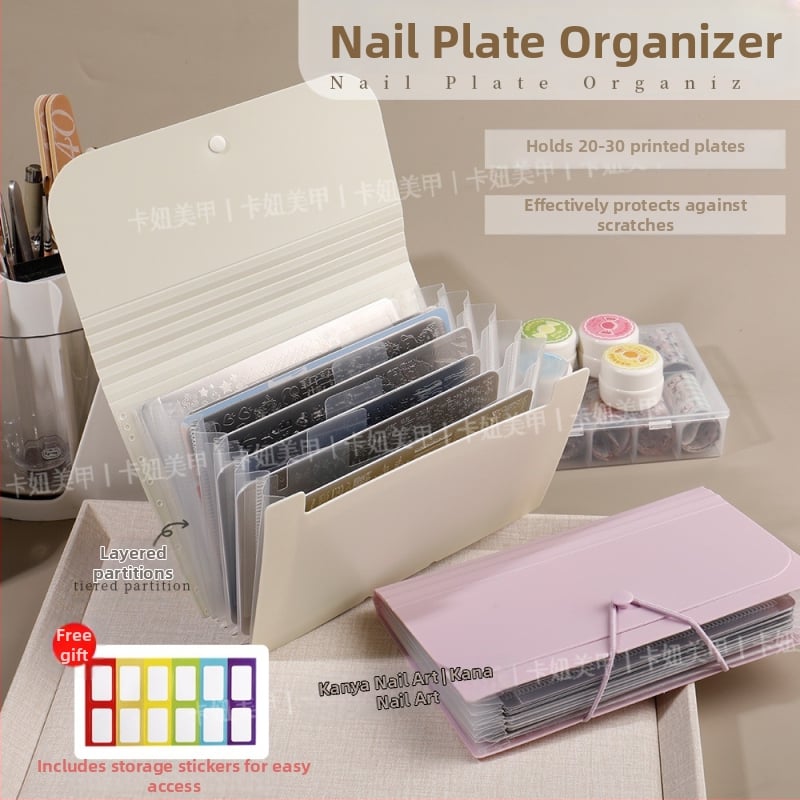 Nagu uzlīmju uzglabāšanas kārba, saliekama, putekļu izturīga, caurspīdīga, skrāpējumiem izturīga, no plastmasas