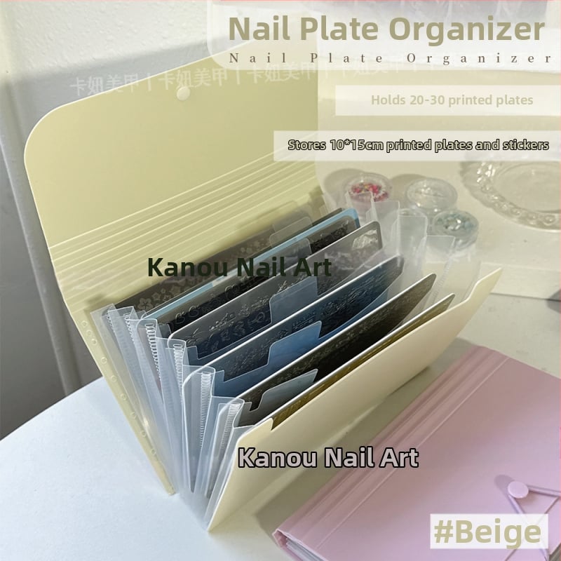 Nagu uzlīmju uzglabāšanas kārba, saliekama, putekļu izturīga, caurspīdīga, skrāpējumiem izturīga, no plastmasas