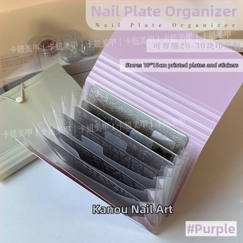 Nagu uzlīmju uzglabāšanas kārba, saliekama, putekļu izturīga, caurspīdīga, skrāpējumiem izturīga, no plastmasas