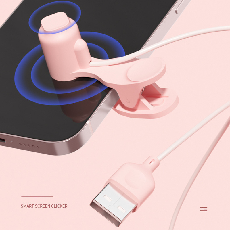 Telefonu skārienekrāna automātiska klikšķu ierīce tiešraidei un taksometra pasūtījumu iegūšanai: kluss fizisks klikšķis, gudrs skārienjūtīgs ekrāns, nepārtraukts pieskāriens