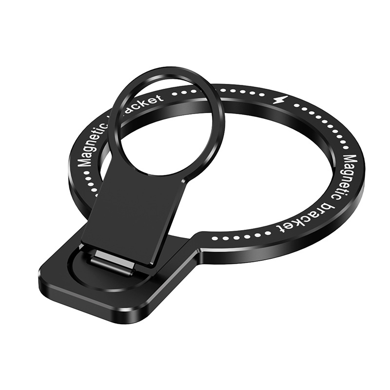 MagSafe μαγνητικός κρατήρας δαχτυλιδιού τηλεφώνου και περιστρεφόμενη μεταλλική βάση γραφείου — κράμα αλουμινίου, καθολικό στυλ, μοντέλο fy