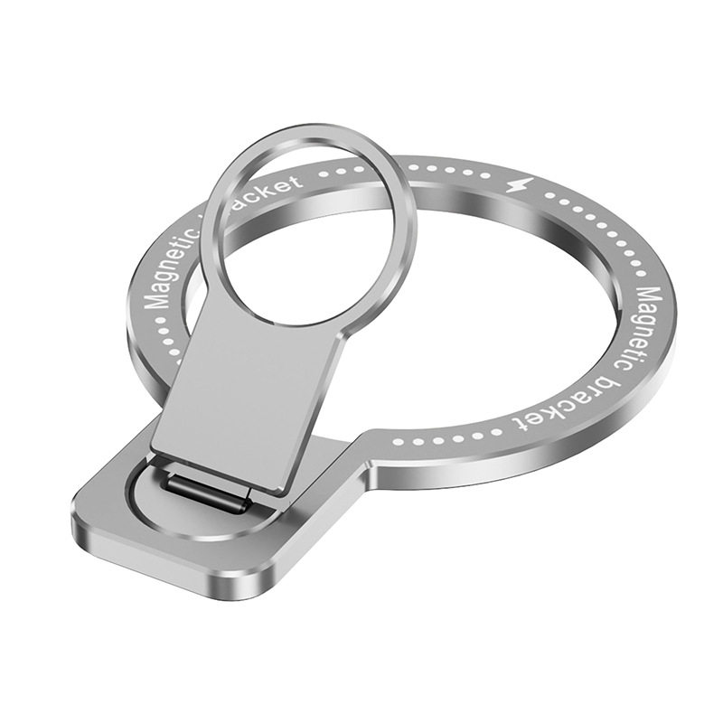 MagSafe μαγνητικός κρατήρας δαχτυλιδιού τηλεφώνου και περιστρεφόμενη μεταλλική βάση γραφείου — κράμα αλουμινίου, καθολικό στυλ, μοντέλο fy