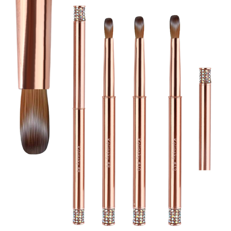 Πινέλο Καρβίρισμα Νυχιών — Σετ 3 Πινέλων με Μακριά Μεταλλική Λαβή, Μάρκα BQAN, Μοντέλο 2025008001003