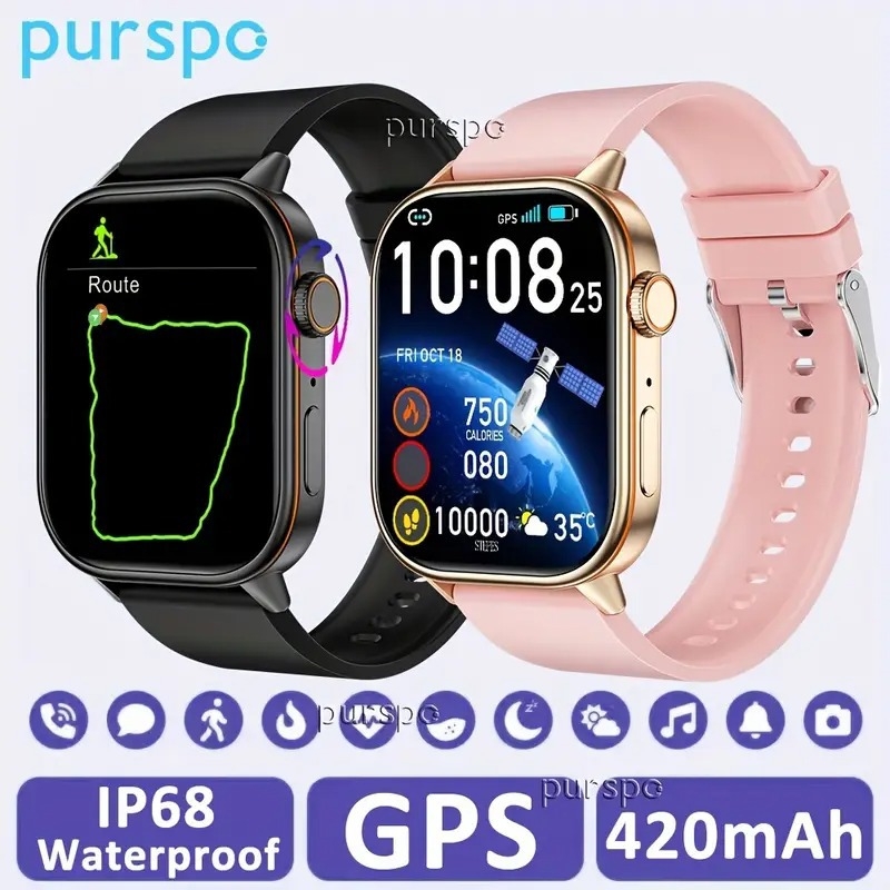 Viedpulkstenis QX17 ar GPS pozicionēšanu, Bluetooth zvaniem, silikona siksniņu, alumīnija sakausējuma korpusu, taisnstūra ciferniks (GPS pozicionēšana; sirdsdarbība; asinīs skābeklis; miega uzraudzība; Bluetooth zvani)