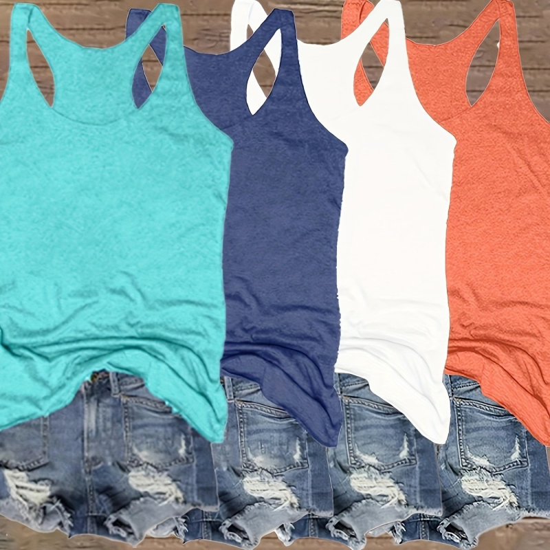 Četru gabalu sieviešu bez piedurknēm topu komplekts ar apaļu kaklu, modal–kokvilnas maisījums, Ziemas 2024, koda Laz601100066770025