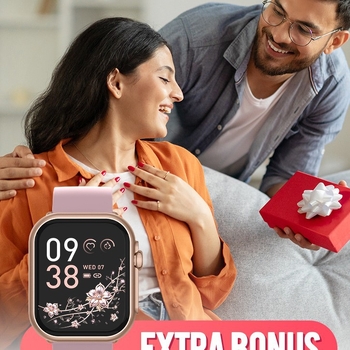 Unisex viedpulkstenis ar soļu skaitīšanu, sirdsdarbības monitoringu, viedajiem atgādinājumiem un attālo selfiju taimeri; darbības laiks mazāk kā 7 dienas