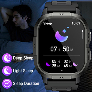 Смарт часовник P110 – сърдечна честота, крачкомер, следене на съня, Bluetooth разговори, съвместим с iOS