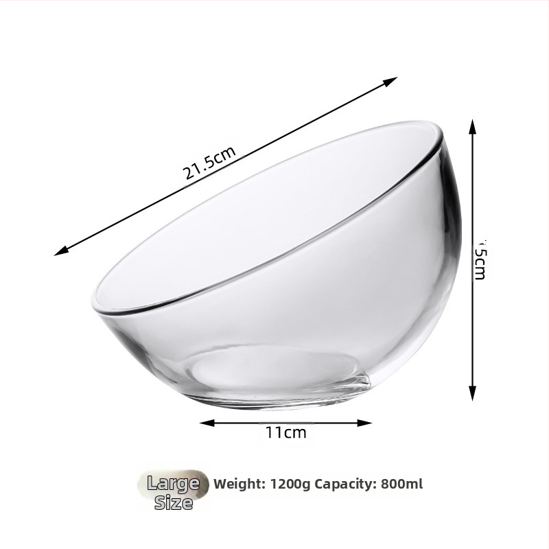 Kačių maisto dubuo — stiklinis, neleidžia lašėti, įlenktas atidarymas, modelis #2235