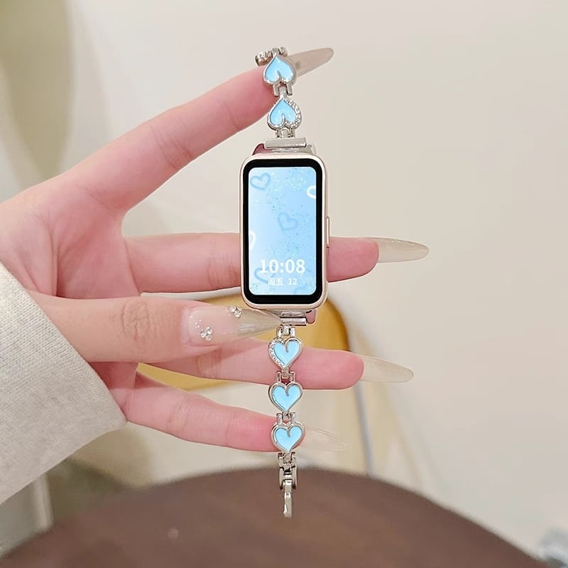 Metalinė dirželio Huawei Band 9/10 NFC, 14 mm sąsaja, užsegimas spaudimu, svoris 17,4 g