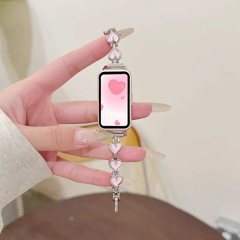 Metalinė dirželio Huawei Band 9/10 NFC, 14 mm sąsaja, užsegimas spaudimu, svoris 17,4 g