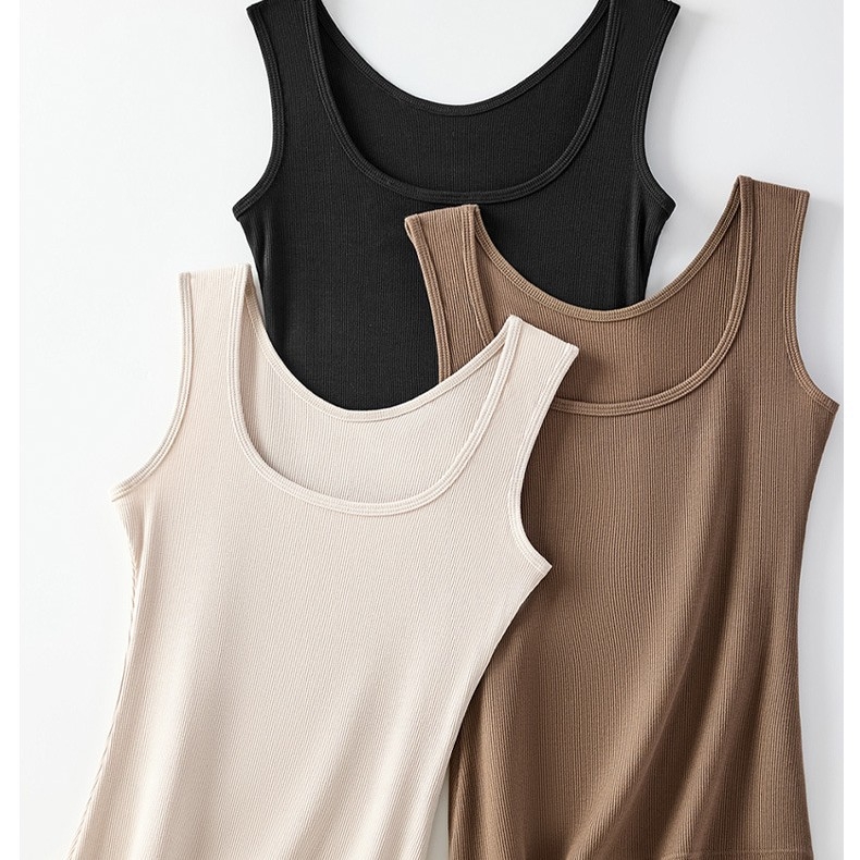 Sieviešu bez piedurknēm top ar kvadrātveida kaklu un platām plecu siksnām, viskoze, 90–95% viskozes, vidēja svara audums 181–200 g/m²