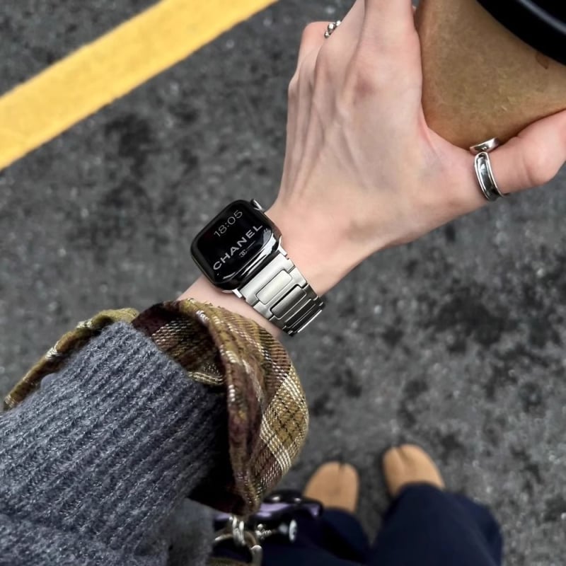 Curea de ceas în formă I, din nylon împletit, stil minimalist, cataramă