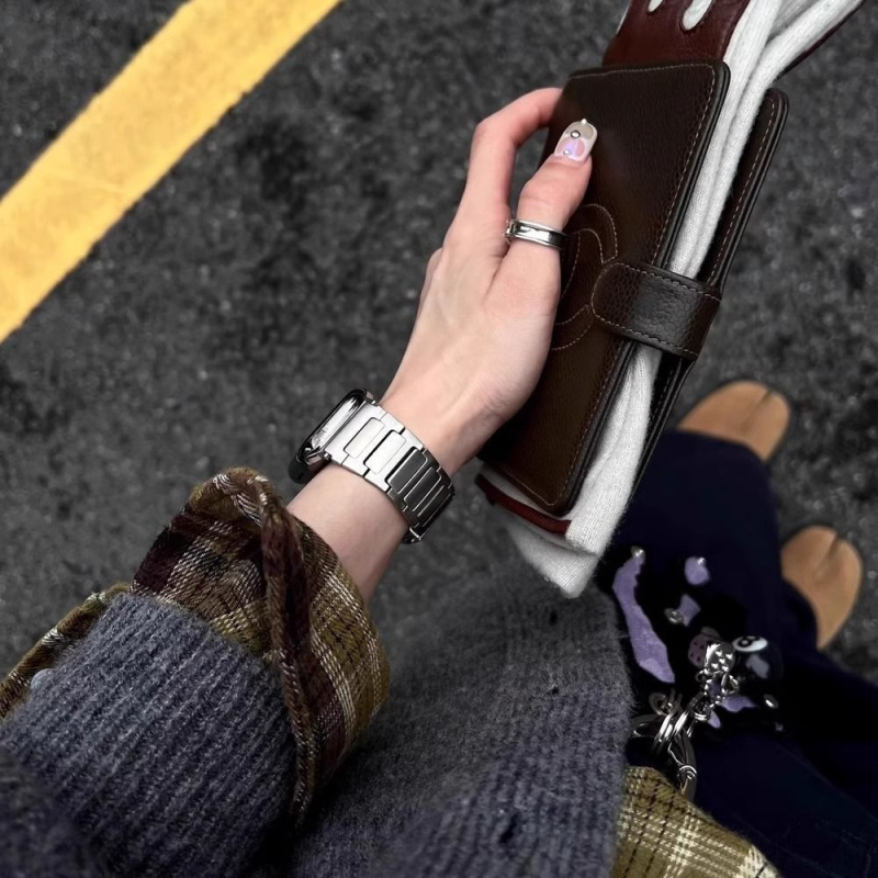 Curea de ceas în formă I, din nylon împletit, stil minimalist, cataramă