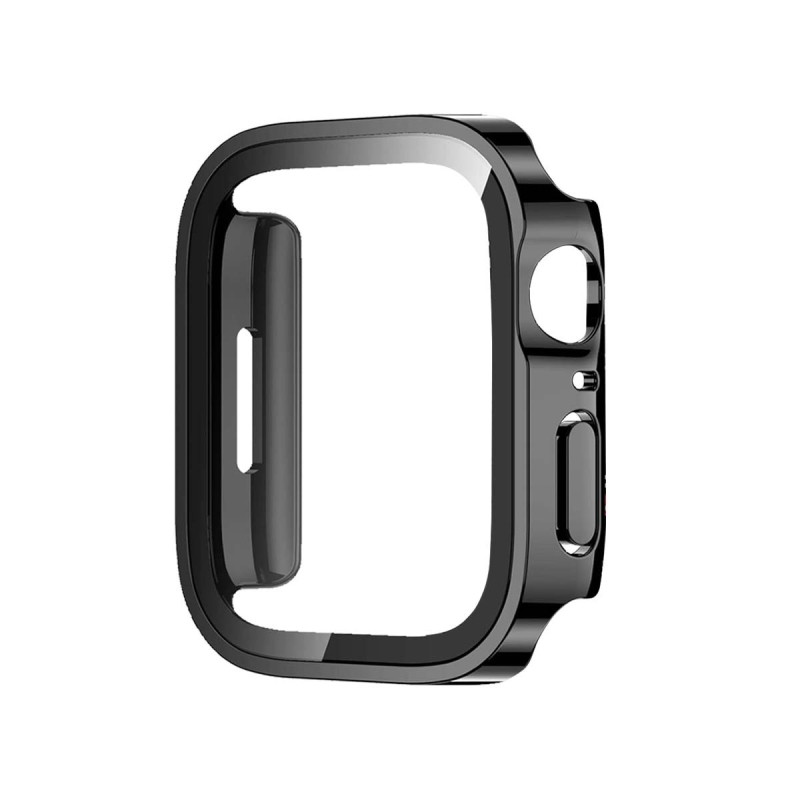 Apple Watch tok: leesésálló PC burkolat, elektroplatírozott egyenes él, integrált dizájn; anyag: PC + edzett fólia; kompatibilis az Apple Watch-szal